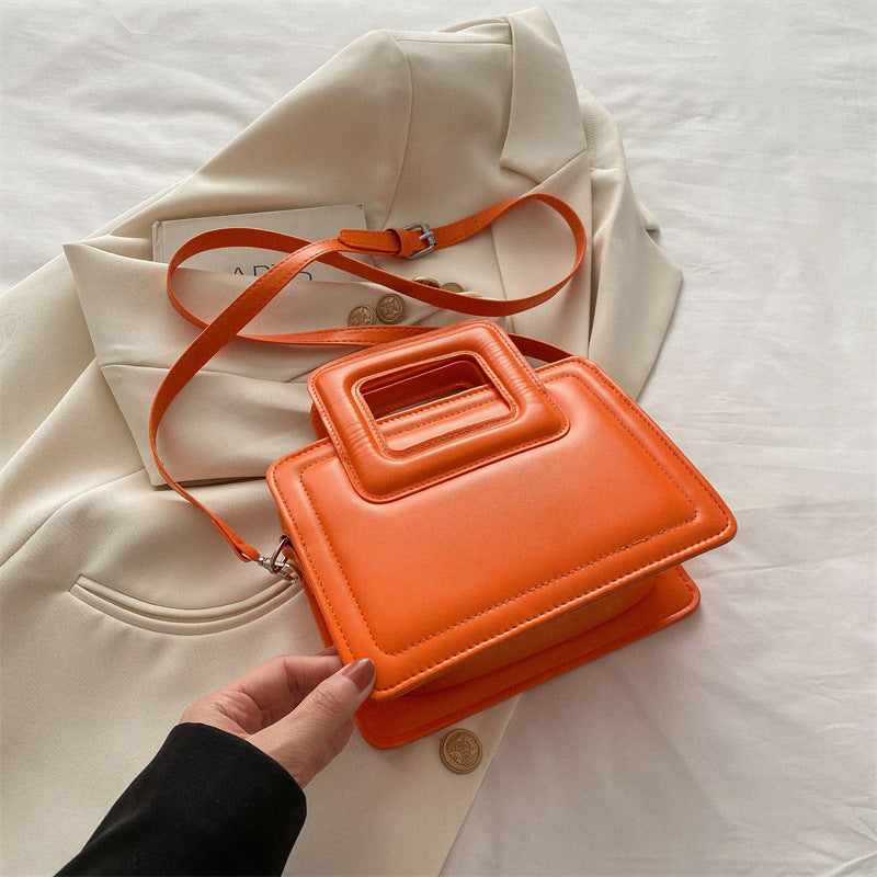Simple Western Style Solid Color Tote