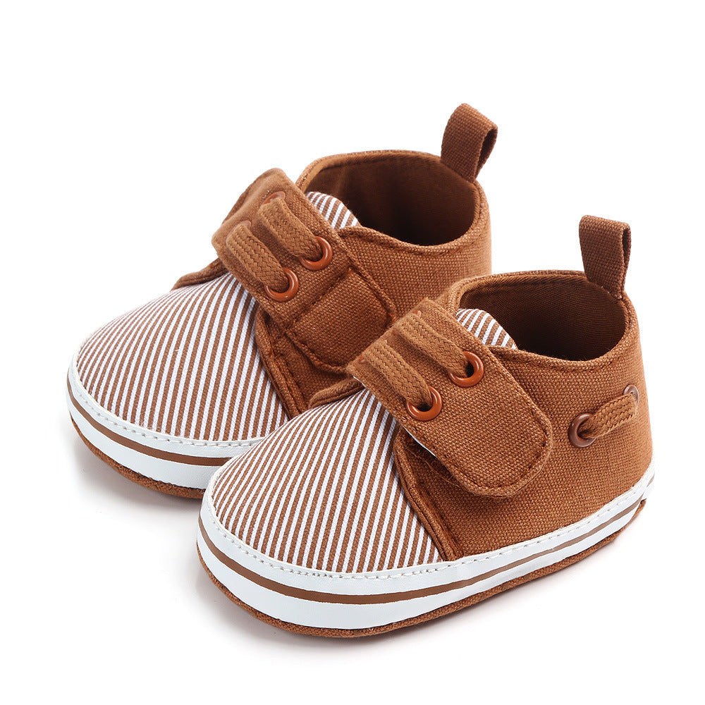 Year Old Velcro Plaid Soft Bottom Comfortable Non Slip Baby Shoes Baby Toddler Shoes Factory Direct Sales 2070