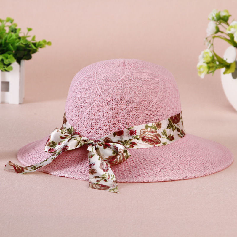 Stall Hat New Big Brim Grass Streamer Sun Hat