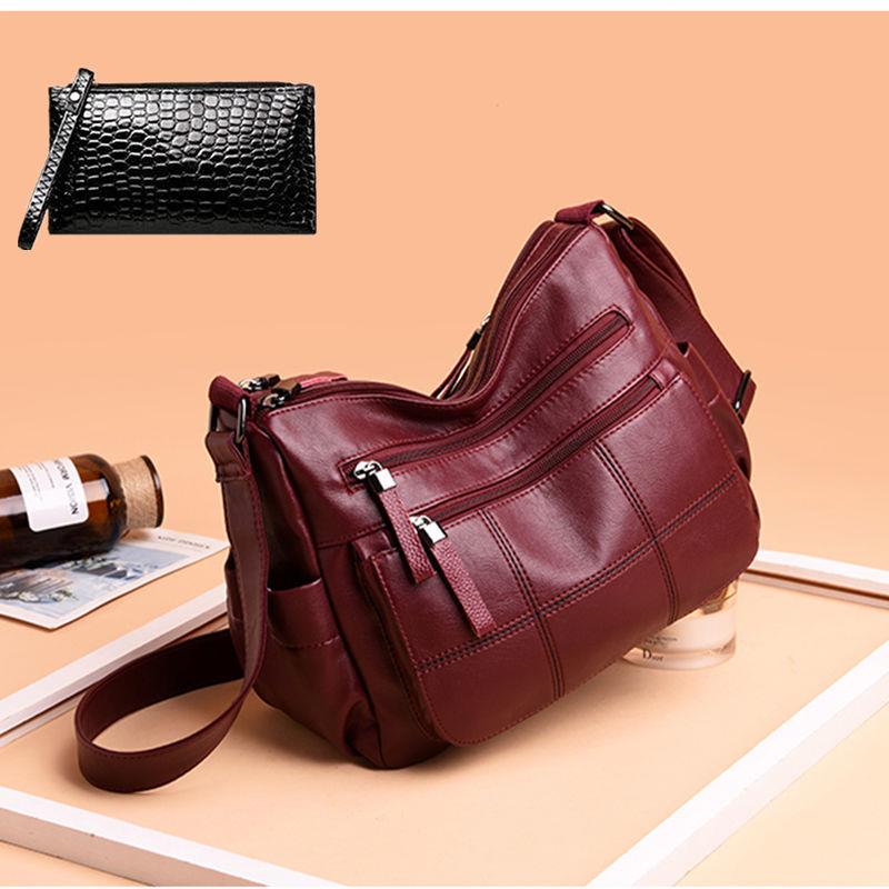 Women New Soft Leather Single Shoulder Messenger Bag