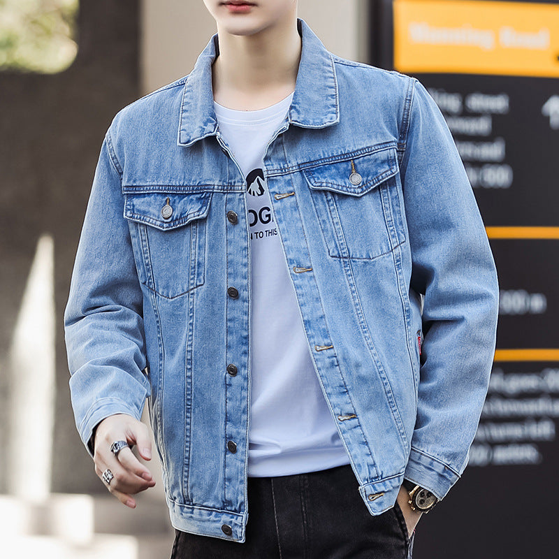 Fashion Casual Handsome Overalls Jacket Men