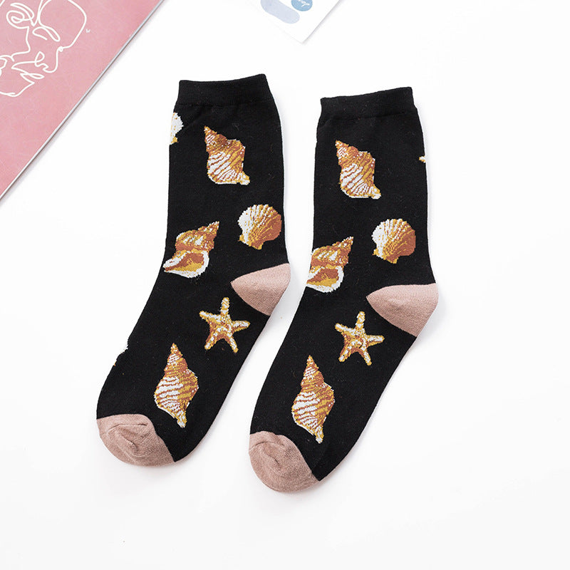 Women's Characteristic Animal Pattern Mid Tube Sports Stockings