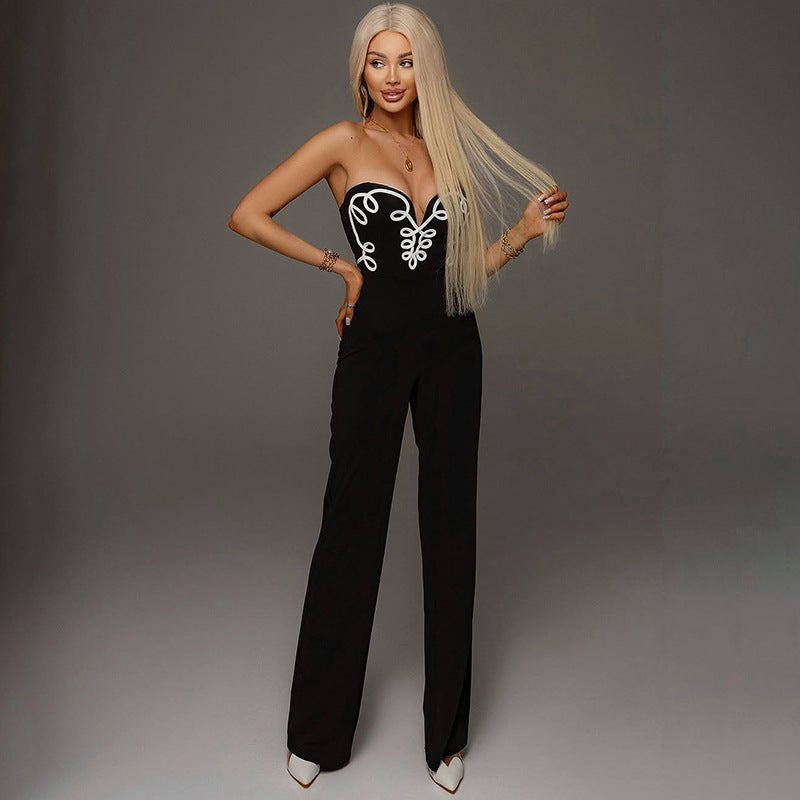 Women's Fashion Loose Slightly Flared Jumpsuit
