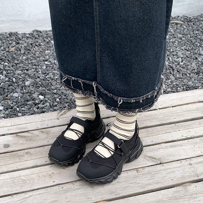 Women's Retro Platform Leather Shoes