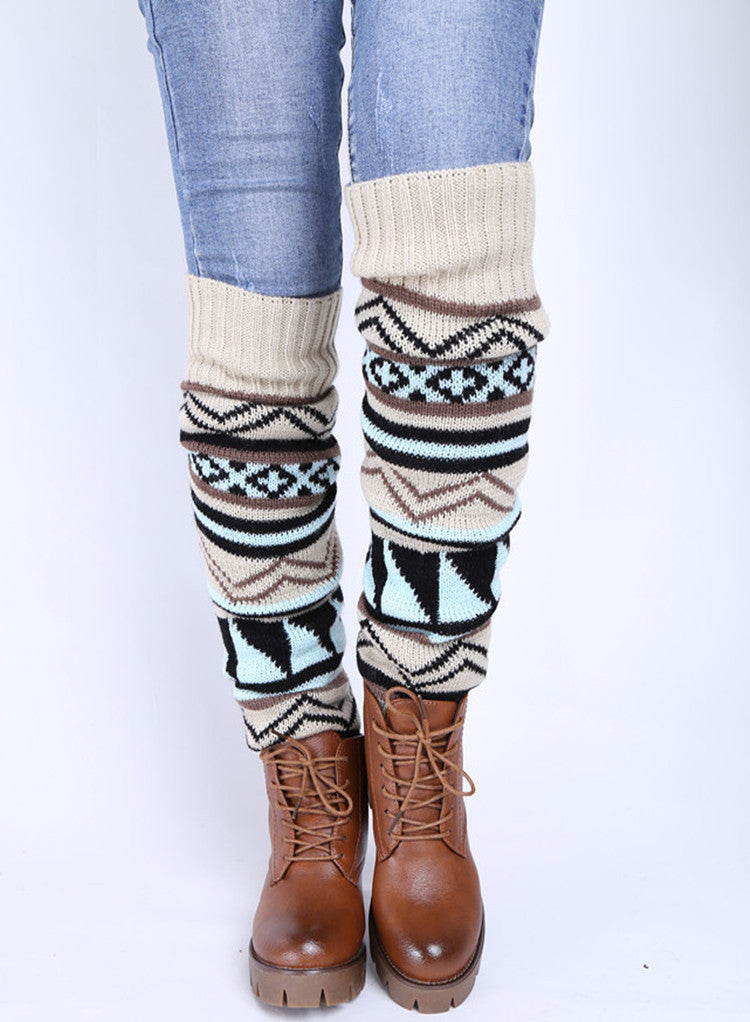 Women's color matching boot cover and leg protector