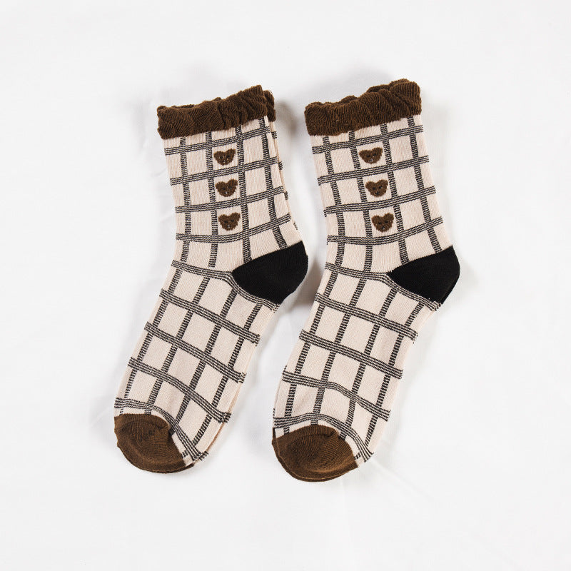 Ladies Cute Lace College Style Socks