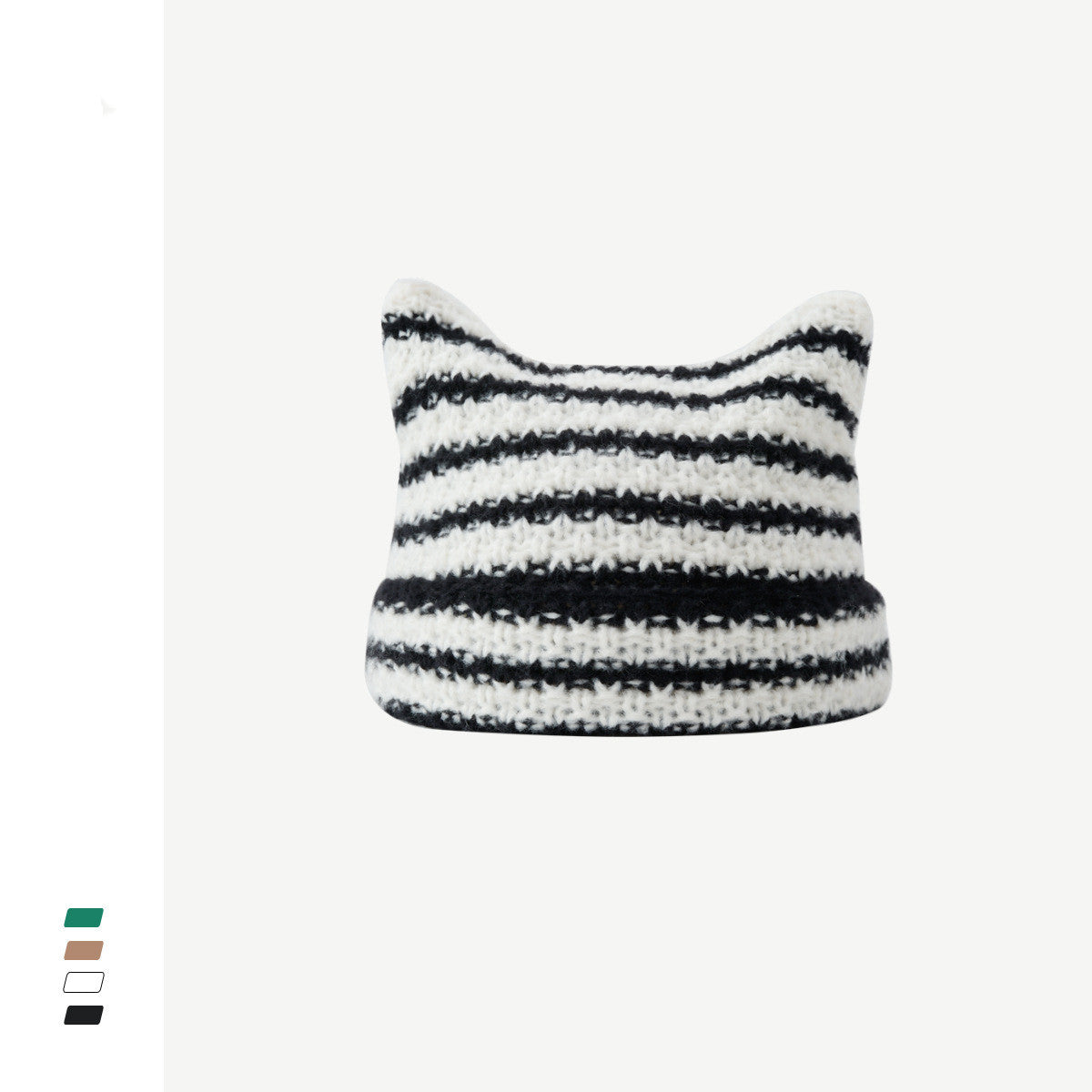 Keep Warm Cute Cat Ears Korean Fashion Stripes