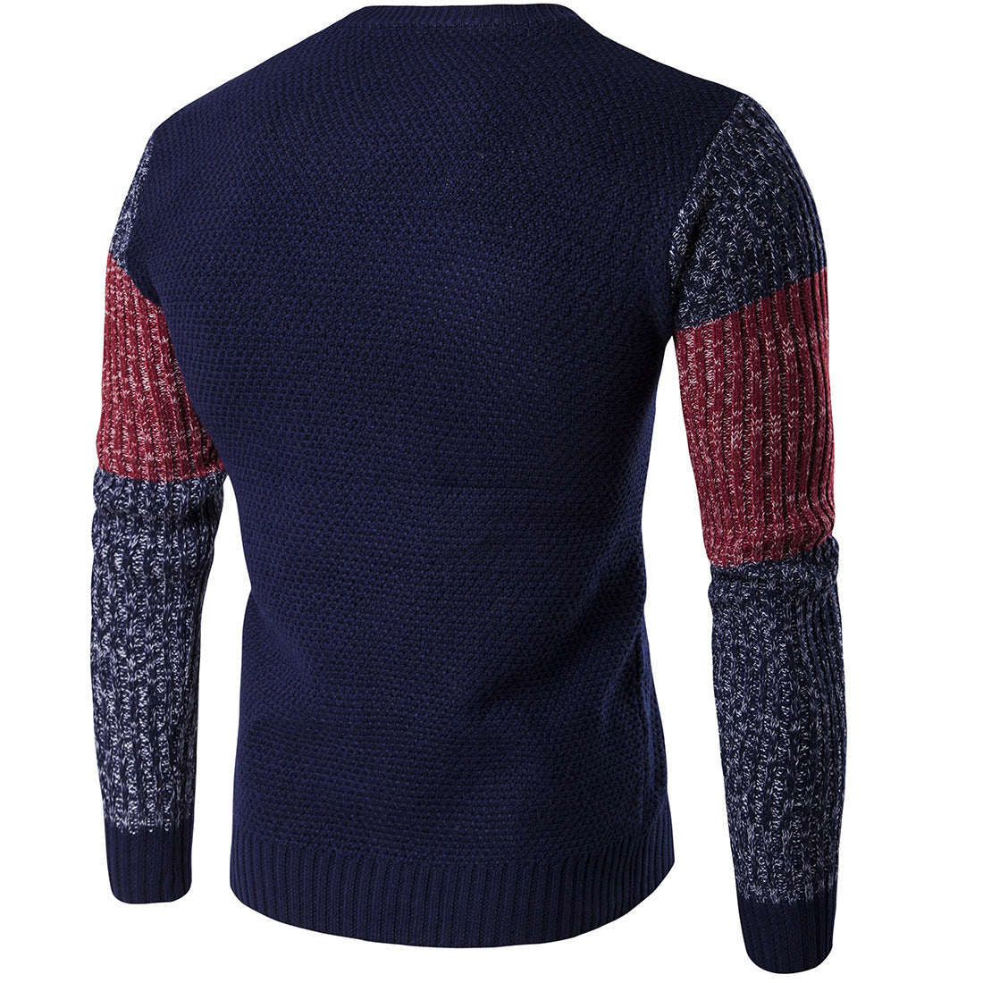 European And American Men's Sweater Fashionable Color Matching For Warmth