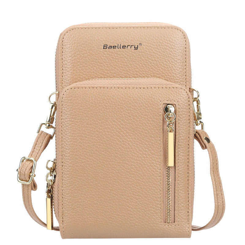 Women's Wallet Vertical Large Capacity Double-layer Mobile Phone Bag