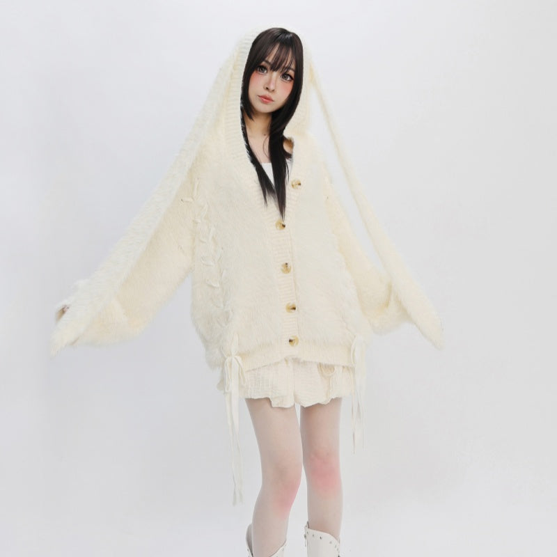 Fluffy Faux Mink Thickened Sweater Loose Top Autumn Winter