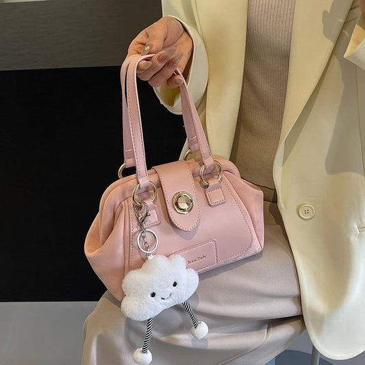 Large Capacity Women's Fashion Solid Color Single-shoulder Bag