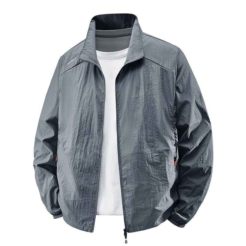 Mens Lightweight Casual Large-size Sun-protective Jacket