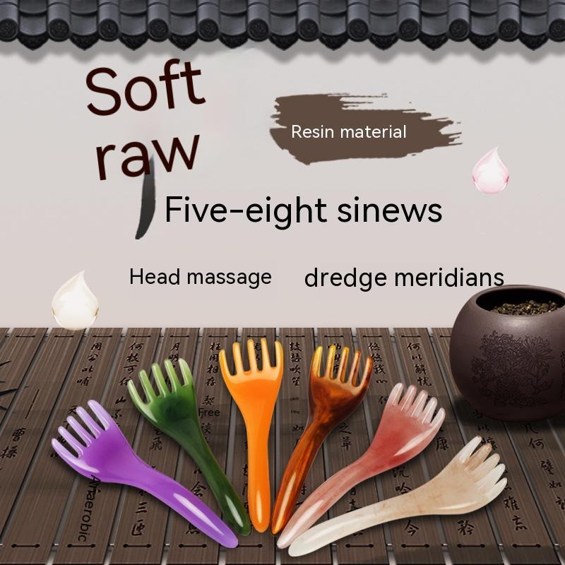Resin Five Claw Head Massager