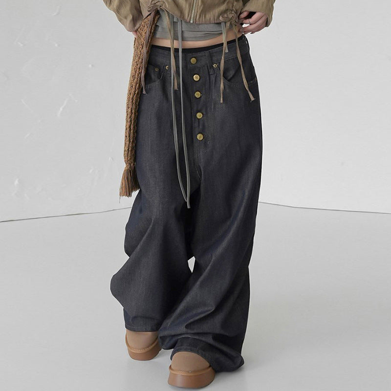 Design Loose Drooping Casual Trousers
