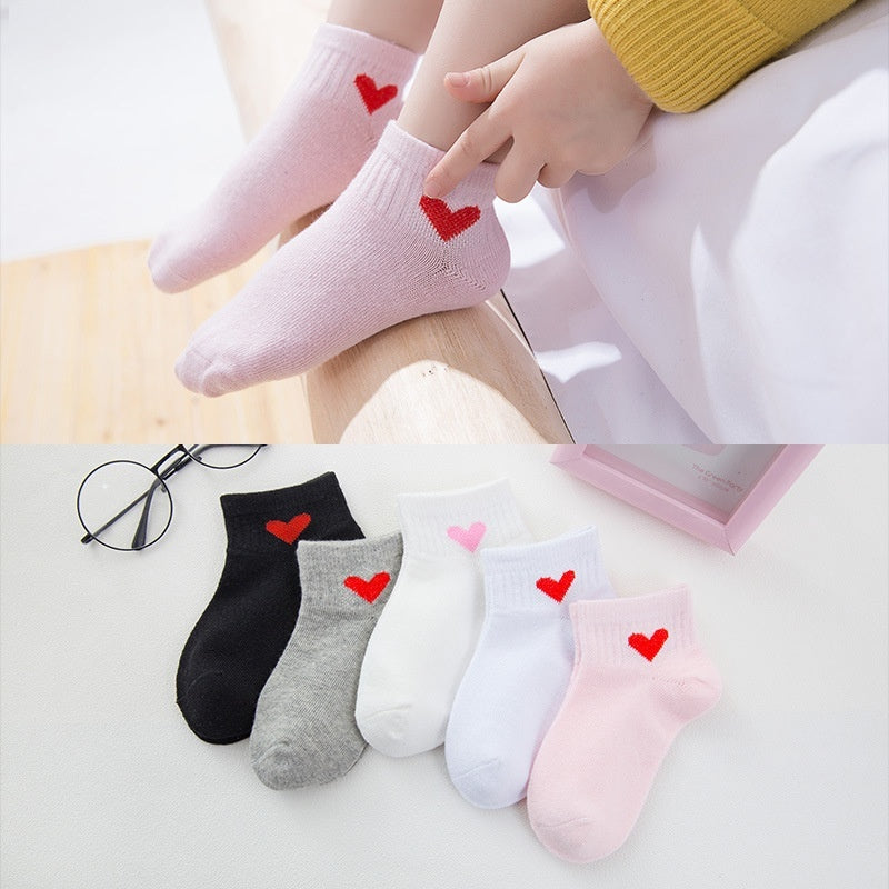 Low-cut Children's Cotton Sock Boat Socks Flat Mesh Cartoon Boys And Girls Baby