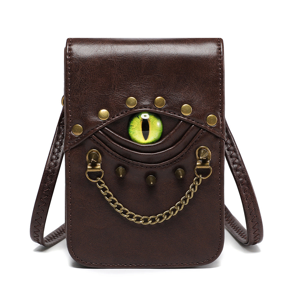 Fashion Retro Men's PU Leather Mini Waist Bag
