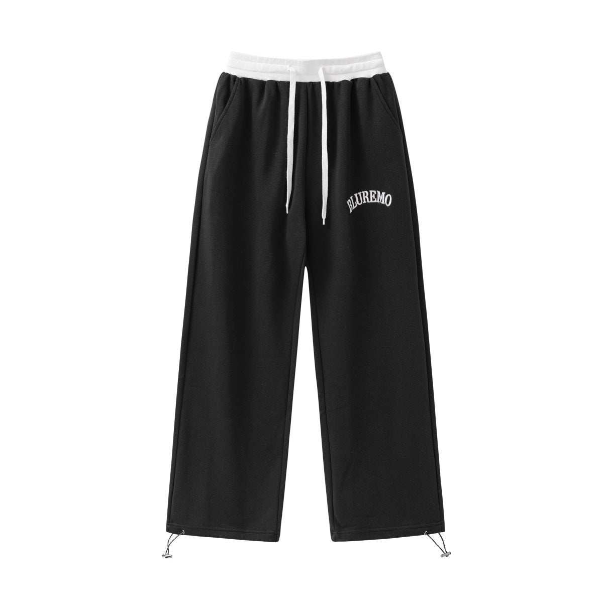 High Street Letter Embroidered Leisure Tappered Drawstring Sweatpants