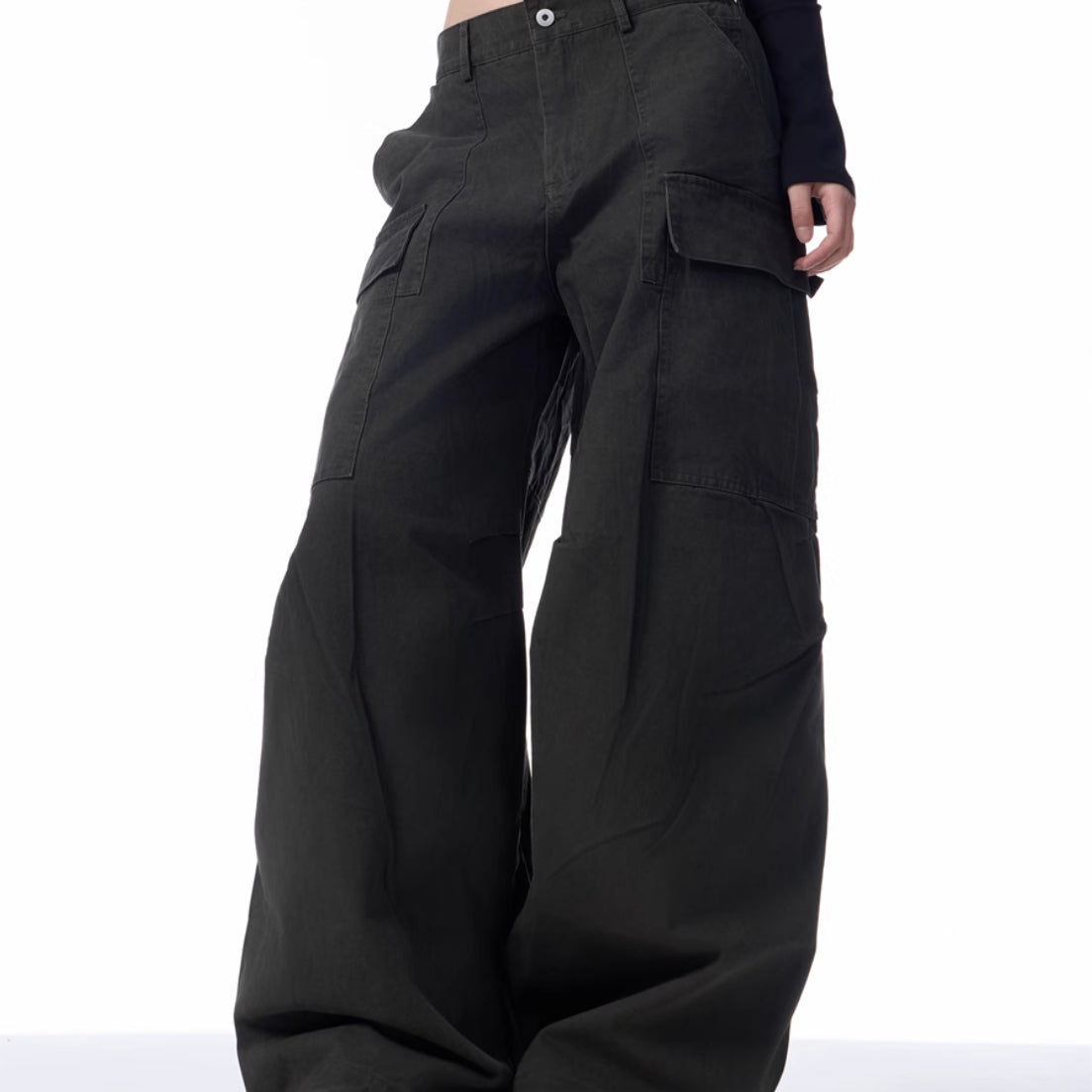 Multi-pocket Machete Overalls Women's Loose Wide-leg Pants