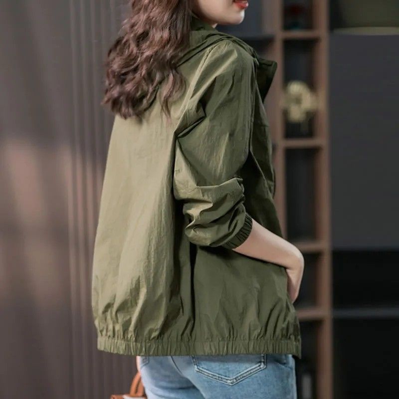 New Hooded Lightweight Short Coat For Women