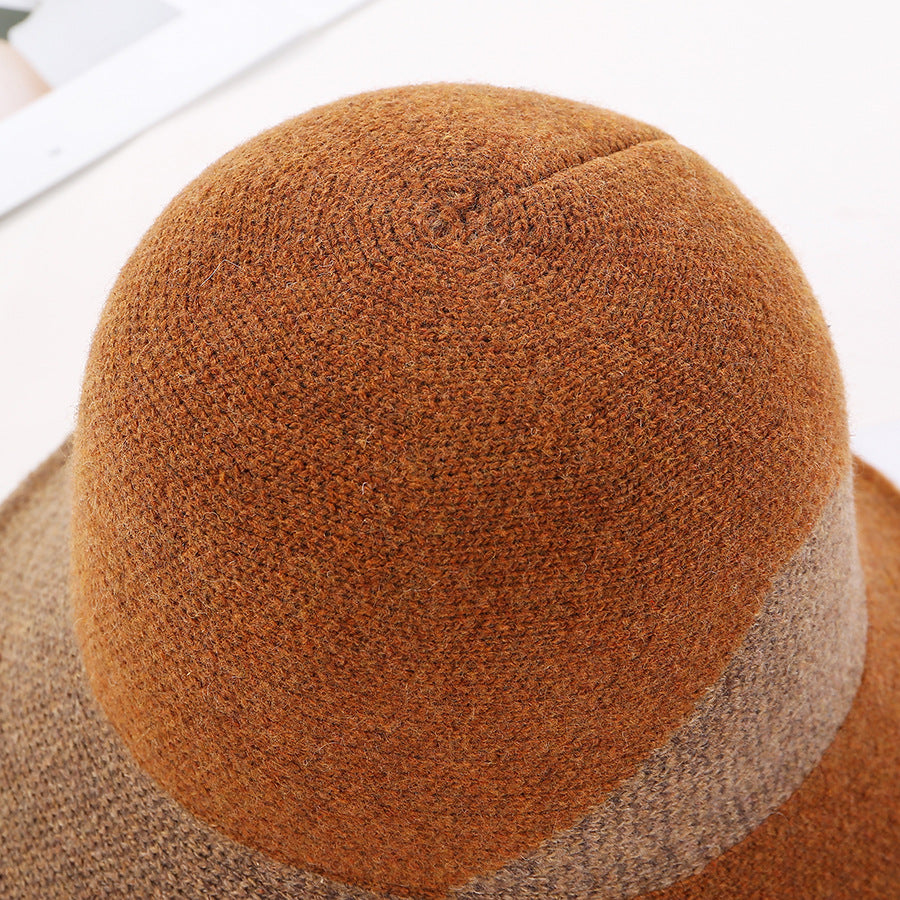 Fashion All-match Temperament Wool Fisherman Hat