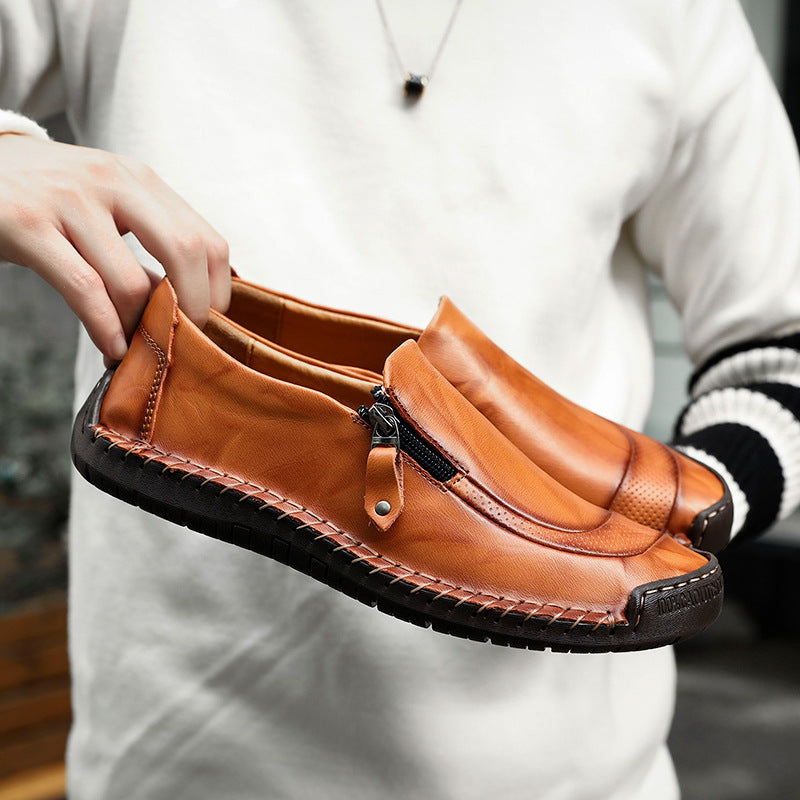 Men's casual leather shoes