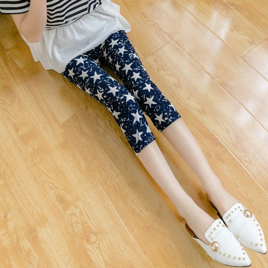 Thin Stretch Milk Silk Brushed Cropped Oversized Leggings