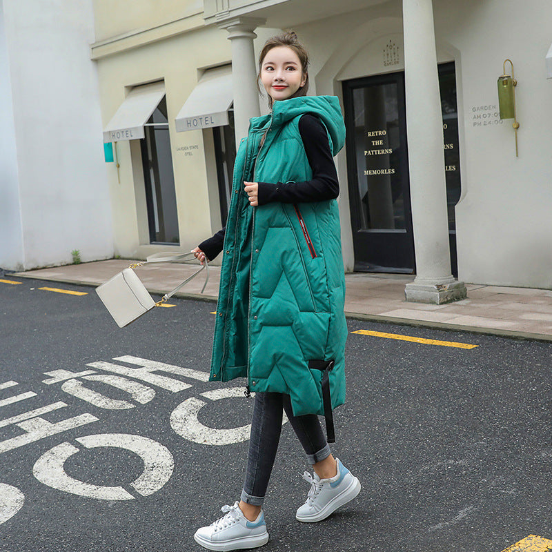 Over The Knee Padded Long Vest