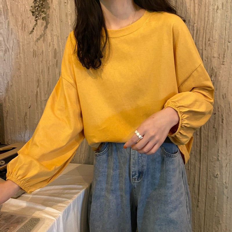 Studerende Slankende Sweater Lanterneærme