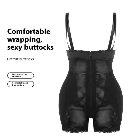 Women's Belly Contracting And Hip Lifting One-piece Corset Sling Waist Contracting