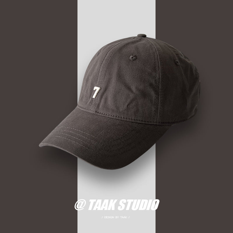 Trendy Digital 7 Embroidered Baseball Cap