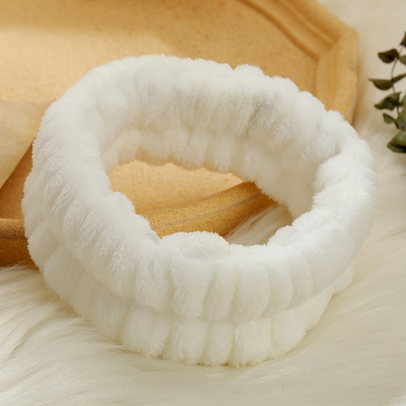 Solid Color Simple Face Wash Headband