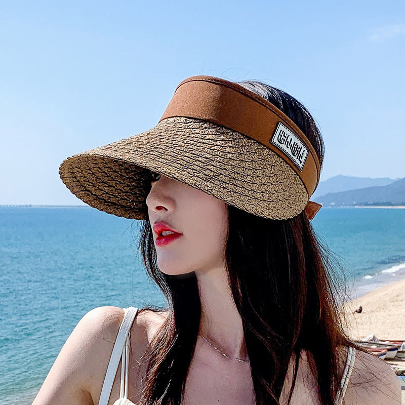 Women's Personalized Korean Style Straw Sun Hat