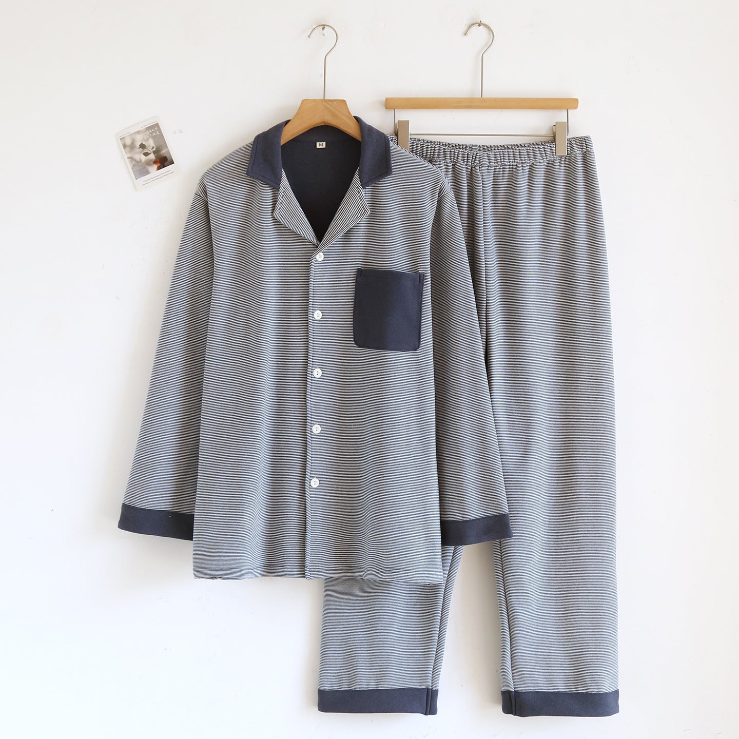 Simple Casual Loose Long-sleeve Pants Homewear Set