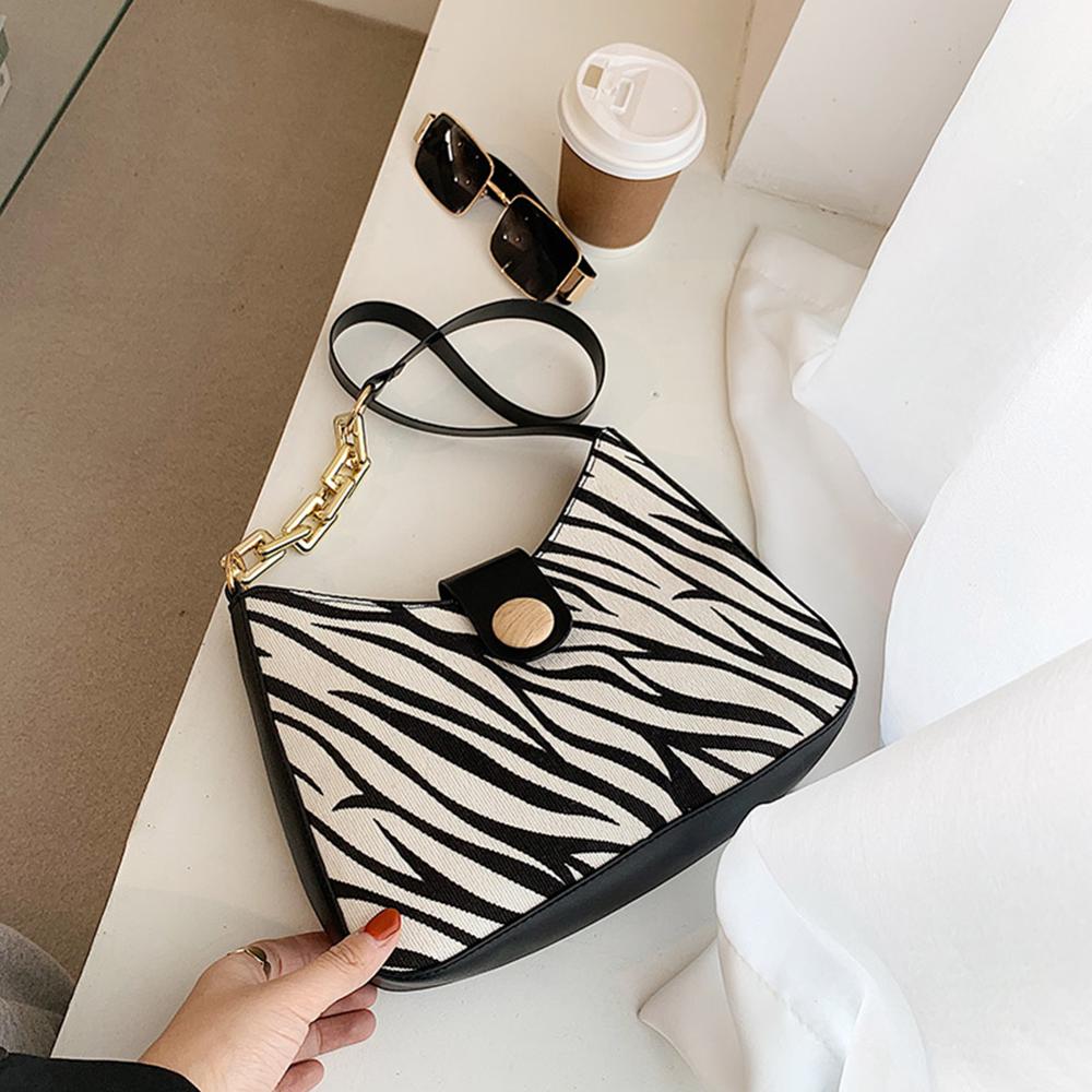 Fashion Casual Houndstooth Chain Underarm Bag