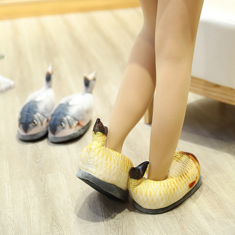 Fully Enclosed Warm Indoor Cotton Slippers