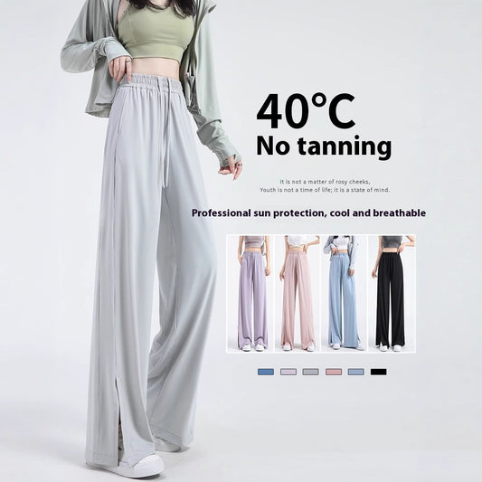 High Waist Drooping Straight Wide-leg Pants Versatile Slimming Loose