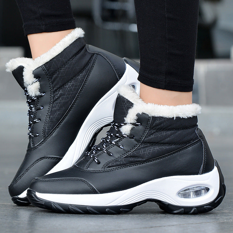 Snow boots women's platform rocking shoes