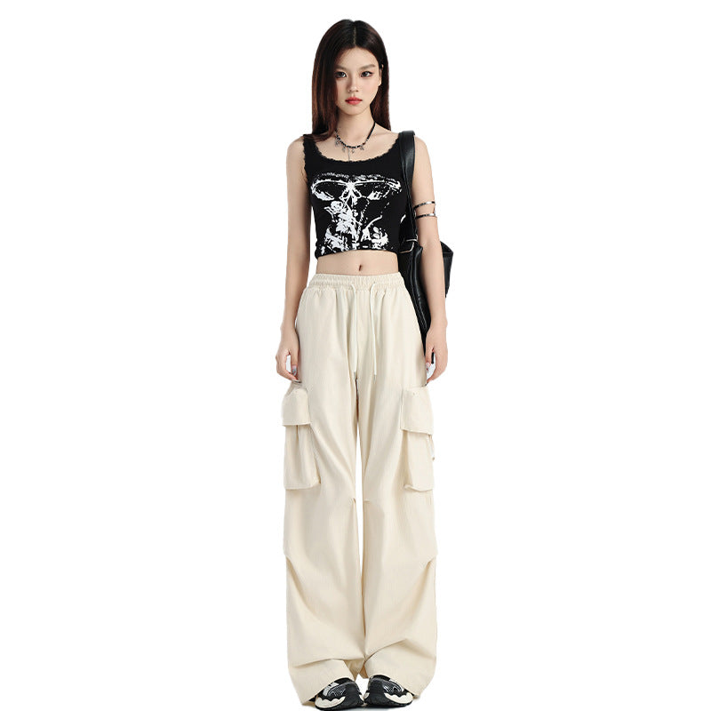 Casual Hip Hop Wide Leg Draping Long Pants