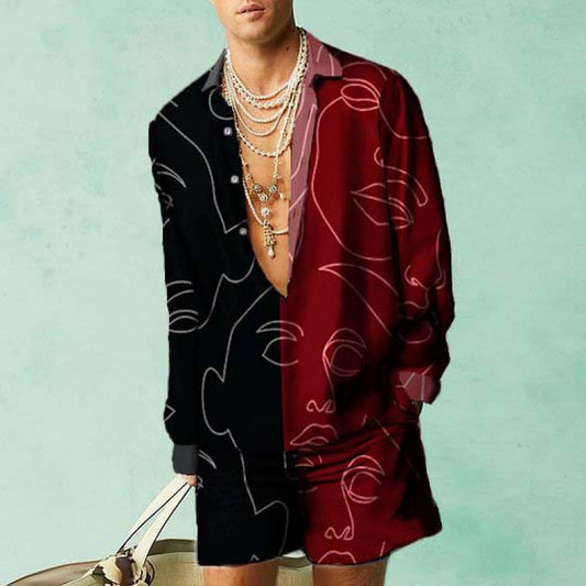 Casual Summer Loose Shirt Shorts