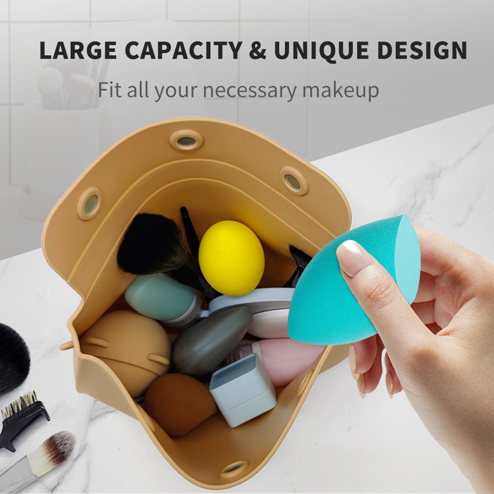 Women's Fashion Casual Silicone Large Capacity Portable Cosmetic Organizer