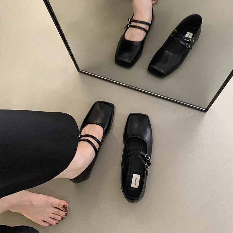 French Evening Style Silver Single-layer Shoes Women New