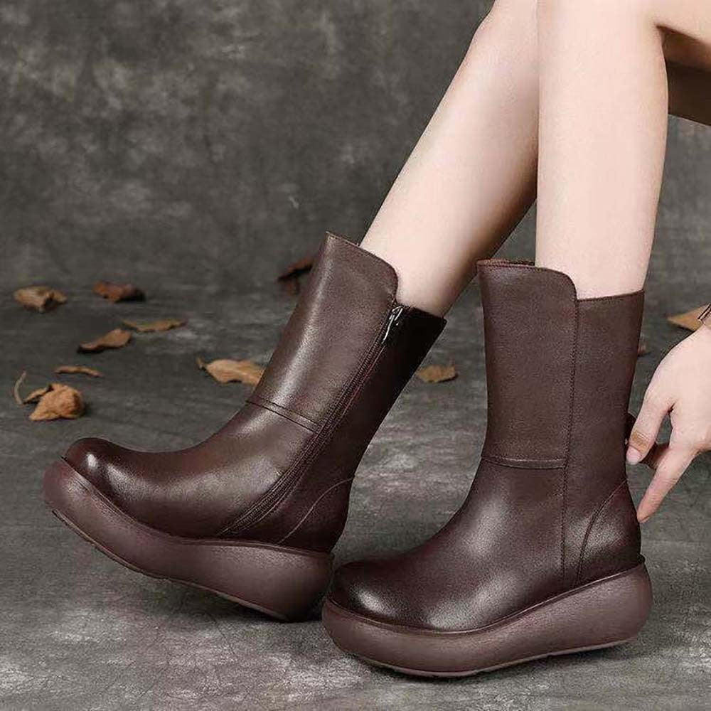 New Retro Women's Heightened Thick-soled Ankle Boots