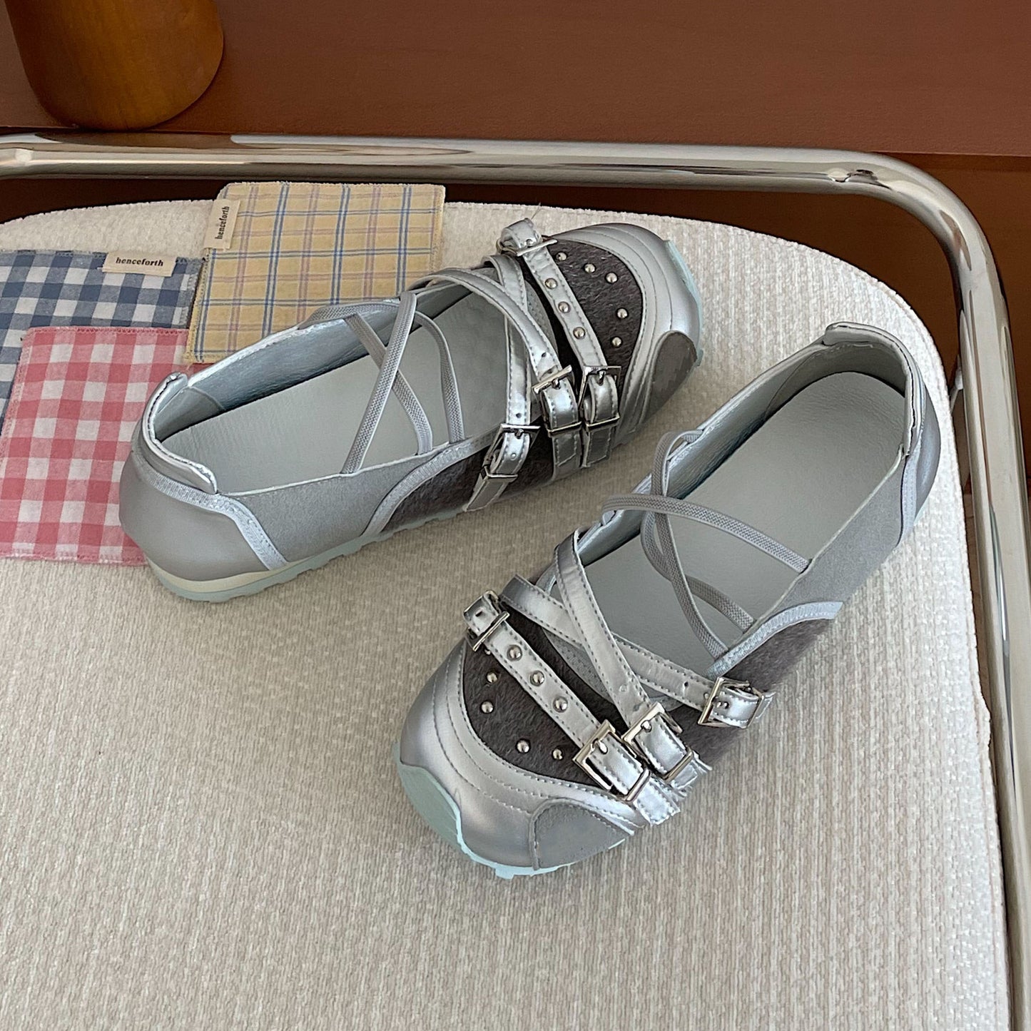 Ballerinaflade Damesko Sommer Nye Nitte Pumps med lav udskæring