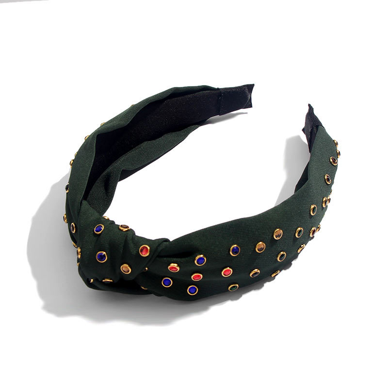Hot Rhinestone Color Flashing Rhinestone Knotted Headband