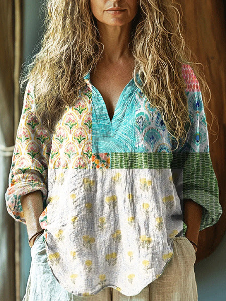 New 3D Digital Printing Ladies Loose Shirt Top