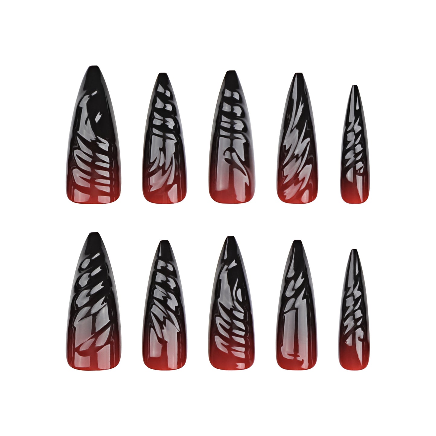 Halloween Wear 3D Stereo Nail Shaped Piece