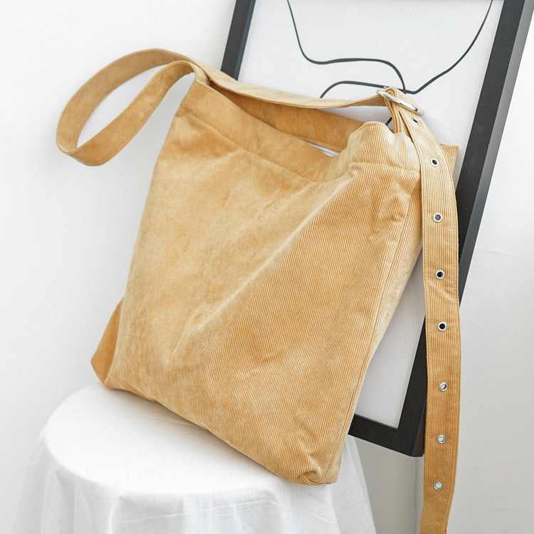 Corduroy canvas bag