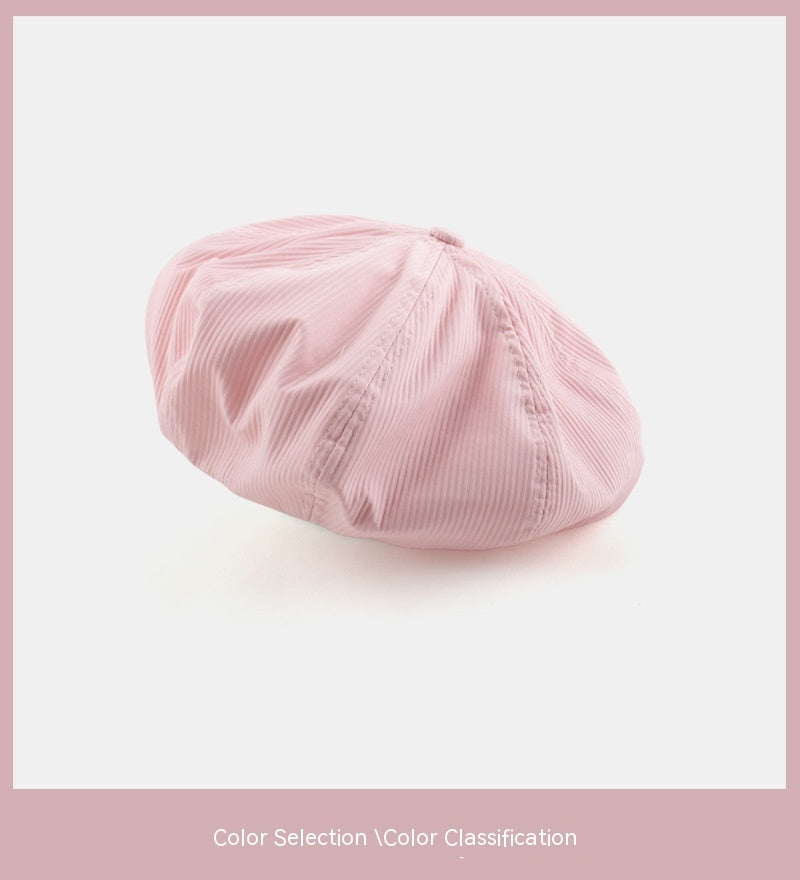 Japanese Sweet And Cute Solid Beret Children