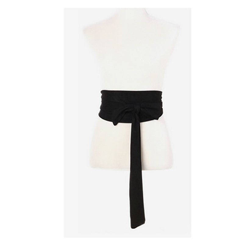 Ladies Cloth Wide Belt All Match Retro