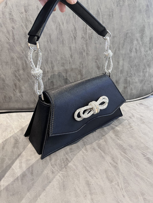 Diamond Bow Carrying Women's Underarm Shoulder Bag